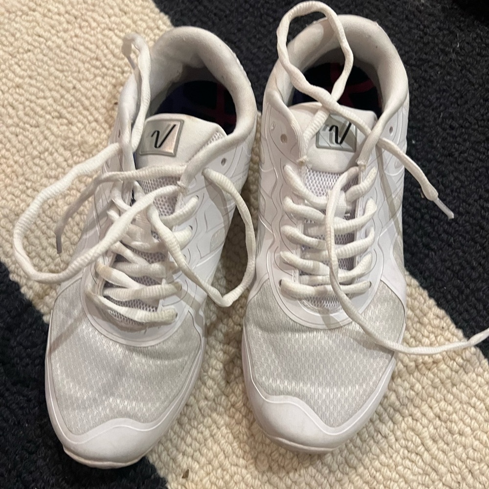 Varsity white cheer shoes